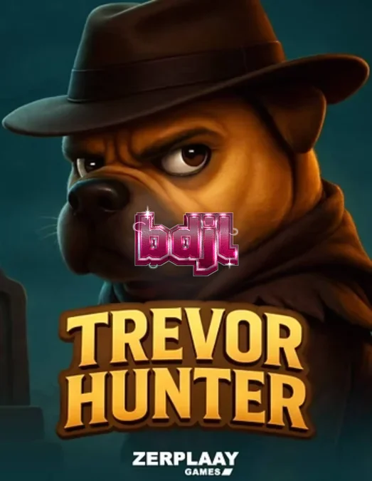 Trevor Hunter slot game interface featuring the Shar Pei character and eerie graveyard theme